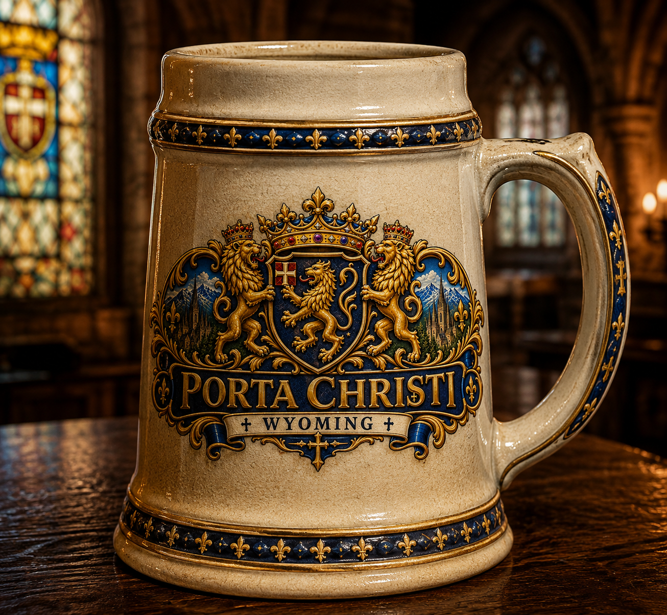 Porta Christi Stoneware Tankard