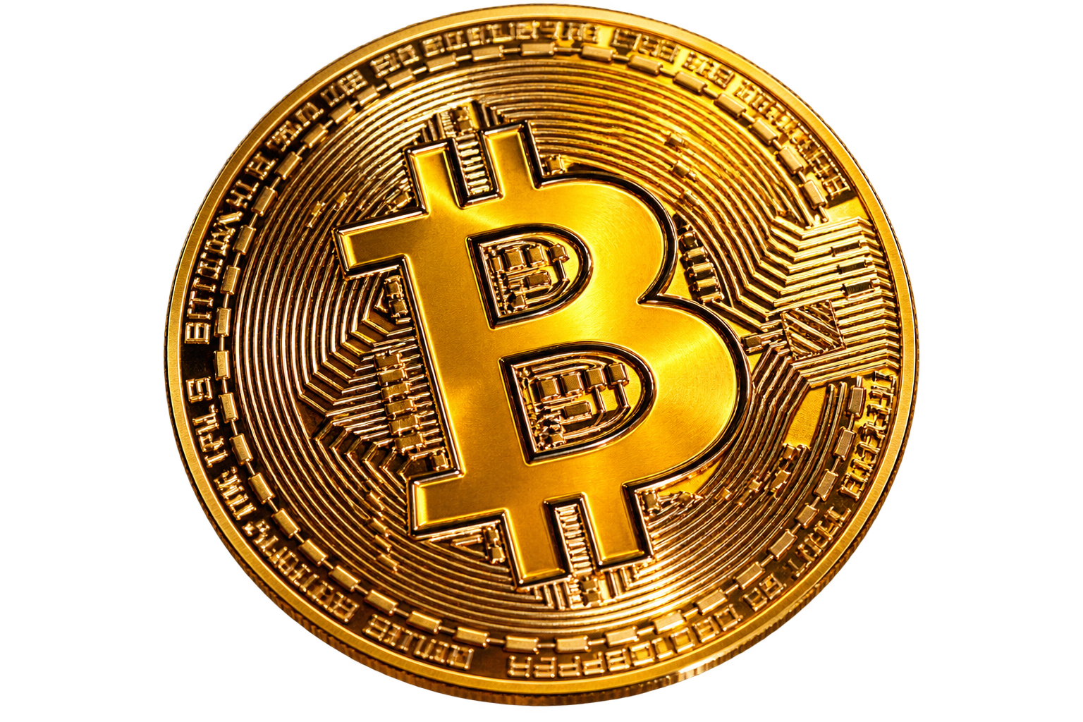 Gold bitcoin coin representing the Porta Christi Strategic Bitcoin Reserve