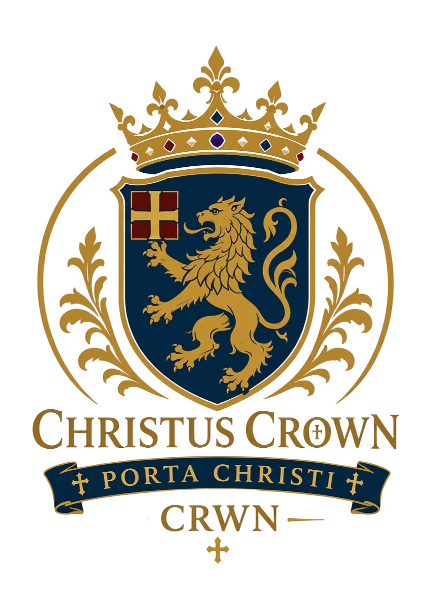 Christus Crown official emblem — the currency of a greater kingdom