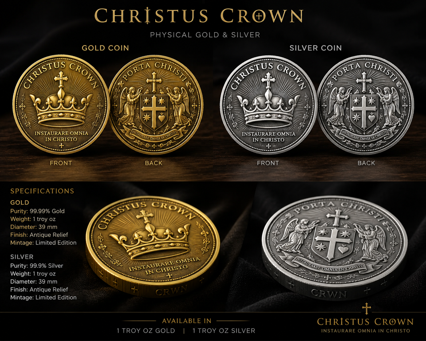 Christus Crown — Gold & Silver